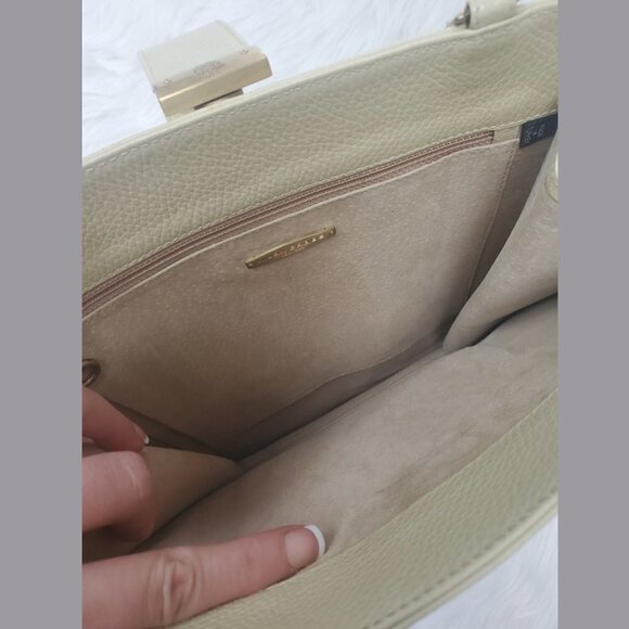 Mark Cross Italian Leather Shoulder Purse Crossbody Bag -Vintage Luxury Designer - Picture 4 of 11